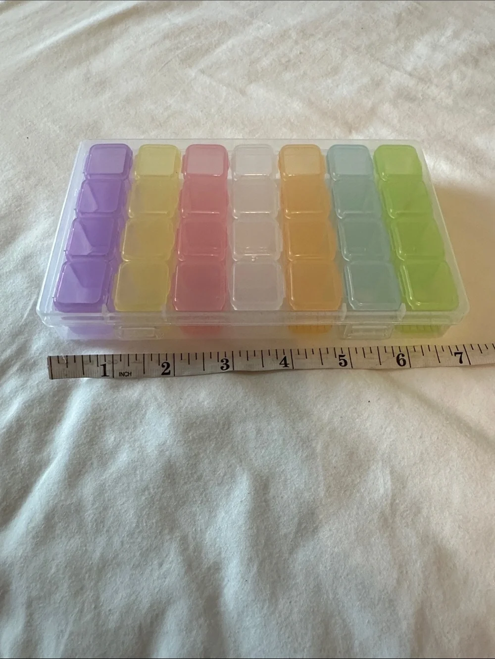 Organizer Box with Multicolor Removable Compartments